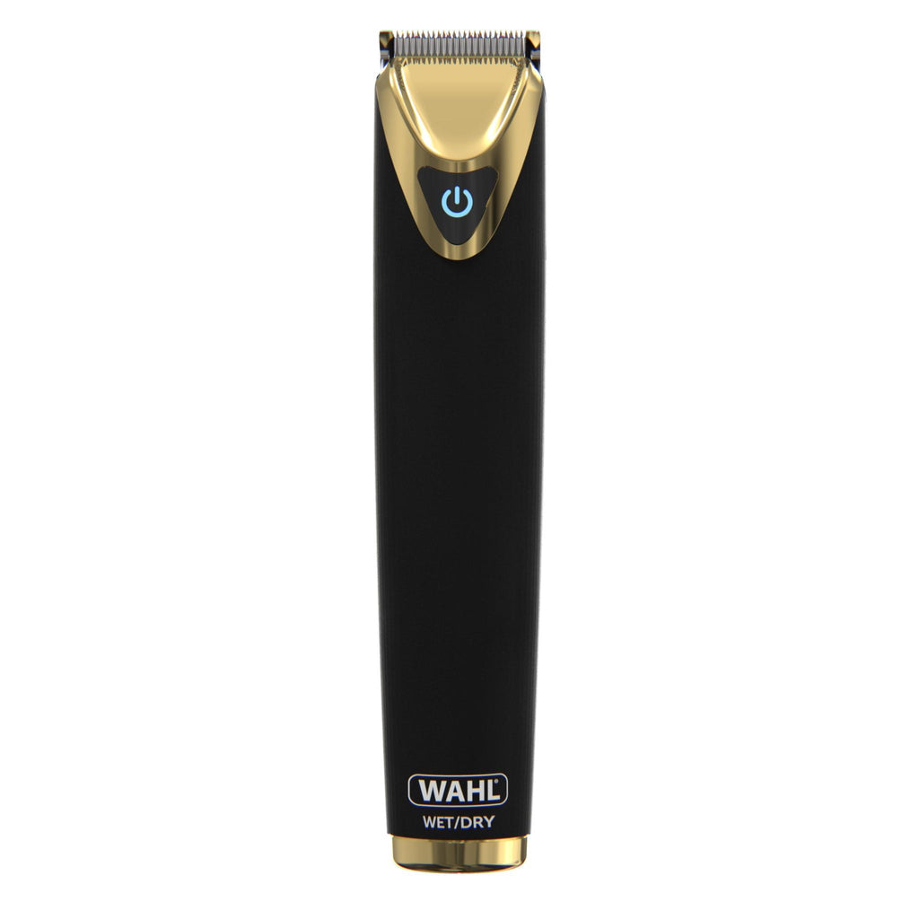 Wahl Advanced Stainless Steel Li Ion Trimmer (Black & Gold) JB HiFi