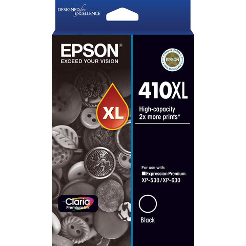 Epson 410XL Claria Premium High Capacity Ink Cartridge (Black)