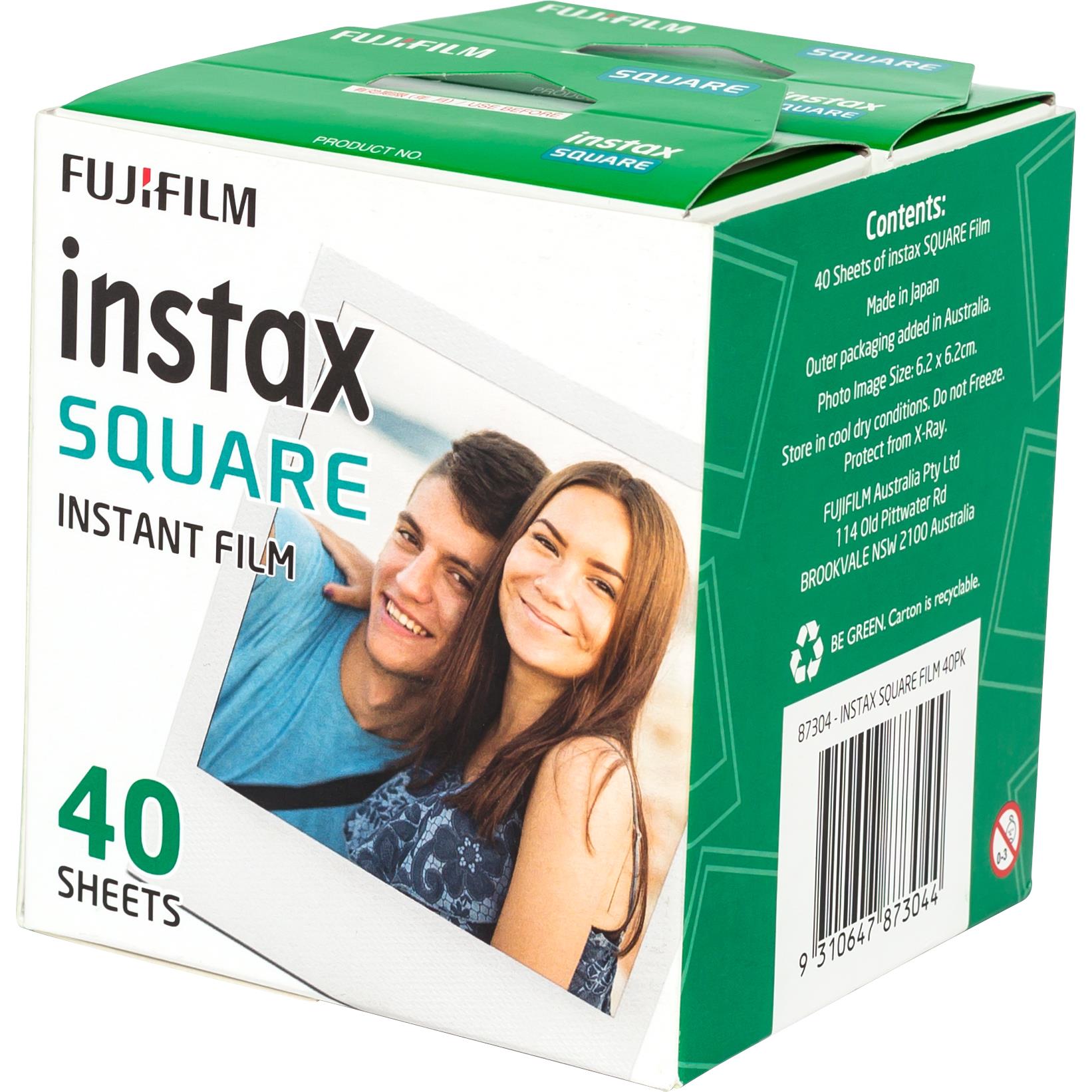 Disfraz capital Recurso Fujifilm Instax Square Film (40 Pack) - JB Hi-Fi