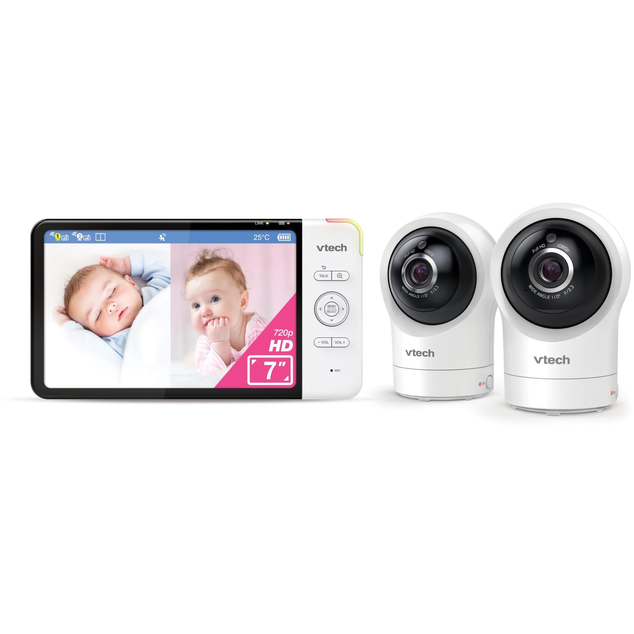 VTech RM7764HDV2 7” 2-Camera Smart HD Pan Tilt Video Monitor