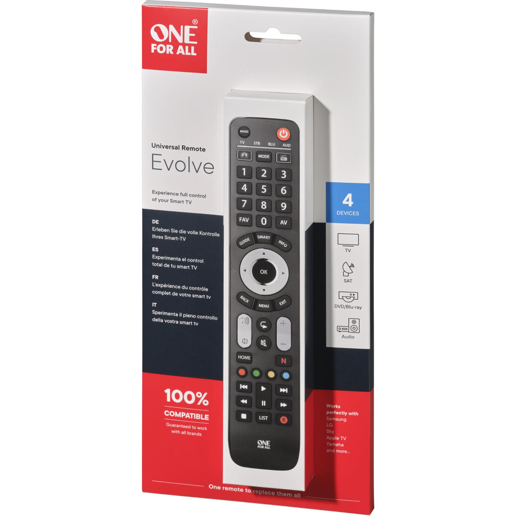 One For All Evolve 4 Device Universal Remote JB HiFi