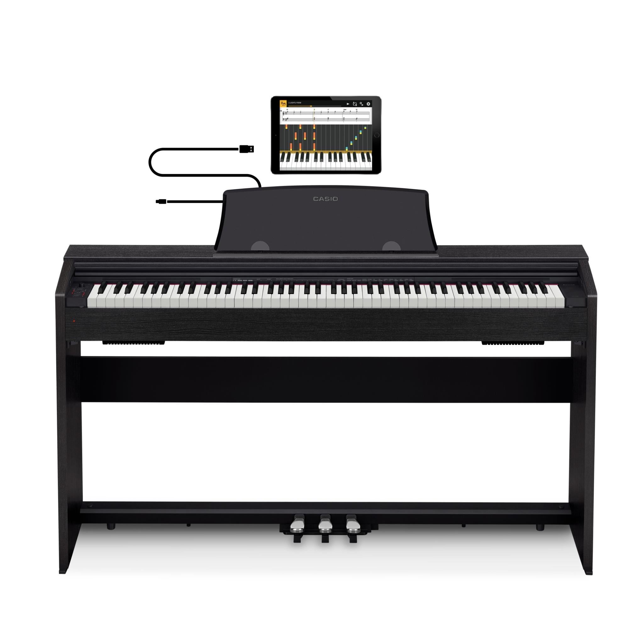 Casio PX770BK Upright Digital Piano (Black) JB Hi-Fi