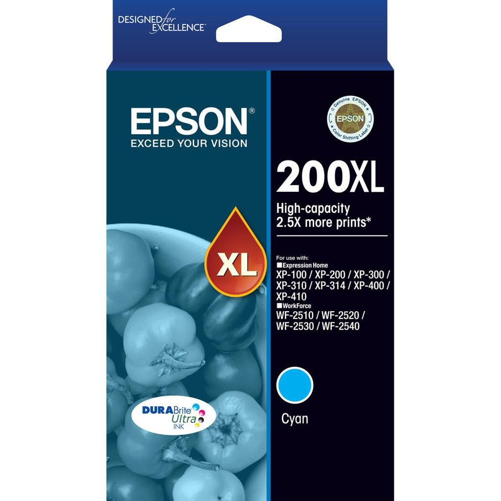 Epson 200XL DURABrite Ultra High Capacity Ink Cartridge (Cyan) JB HiFi