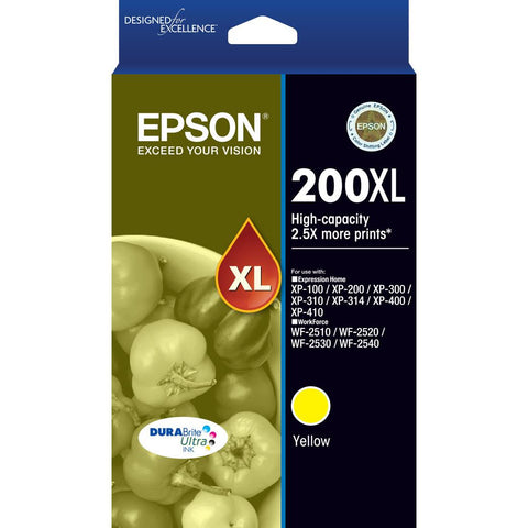 Epson 200XL DURABrite Ultra High Capacity Ink Cartridge (Yellow)