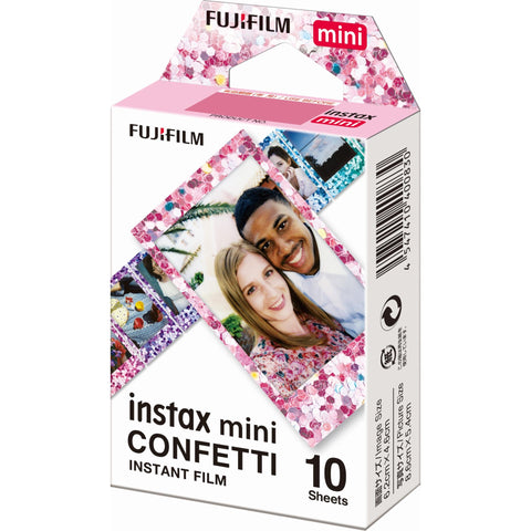 Fujifilm Instax Mini Film Confetti for Instax Mini Cameras (10 Pack)