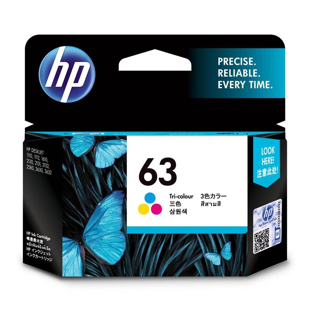 HP 63 Original Ink Cartridge (Tri-colour) product image